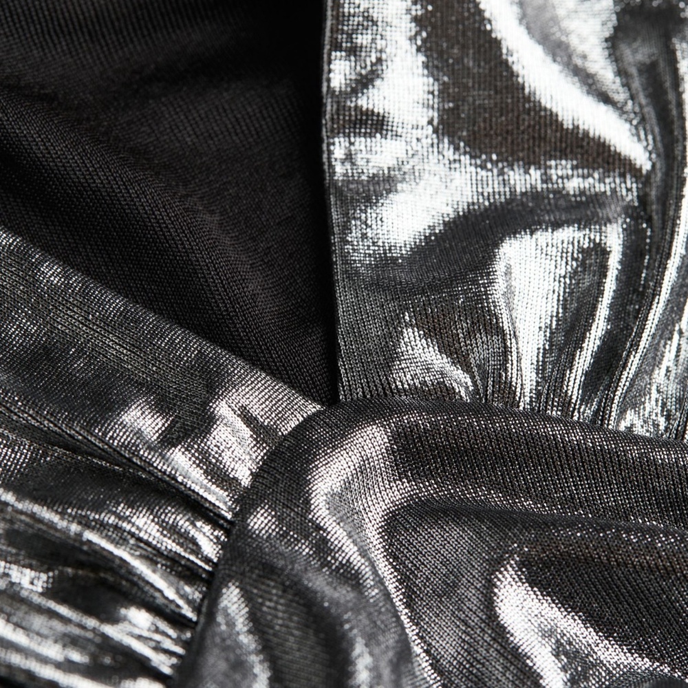 Metalic V-neck bodysuit - Picture 3 of 4